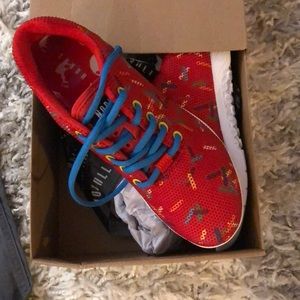 Red NO Bull Cross Trainers